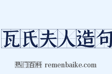 瓦氏夫人造句是什么意思的图片